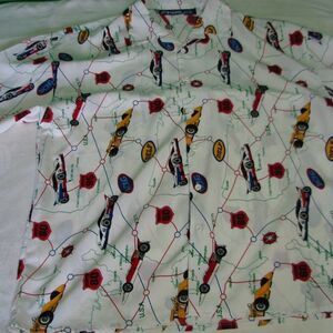 Vintage Shelton Delf Racing Polyester Shirt